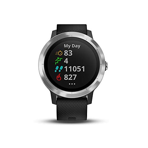 Smartwatch GARMIN Vivoactive 3 1,2in GPS Waterproof 5 ATM Glonass Black Stainless Steel (Renewed)