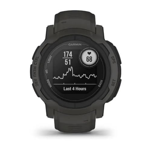 Garmin 010-02626-10 Instinct 2, Rugged Outdoor Watch with GPS, Built for All Elements, Multi-GNSS Support, Tracback Routing and More, graphite