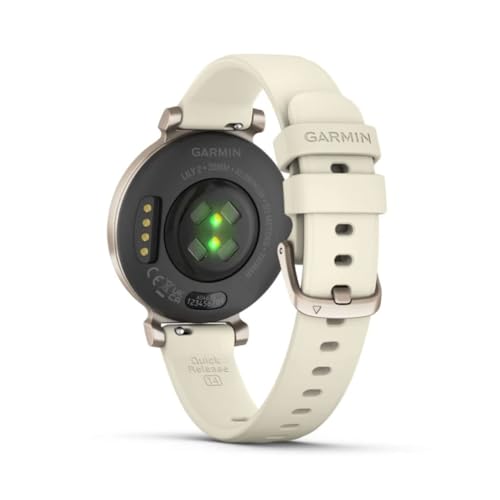 Garmin Lily 2, Small and Stylish Smartwatch, Hidden Display, Patterned Lens, Up to 5 Days Battery Life, Coconut