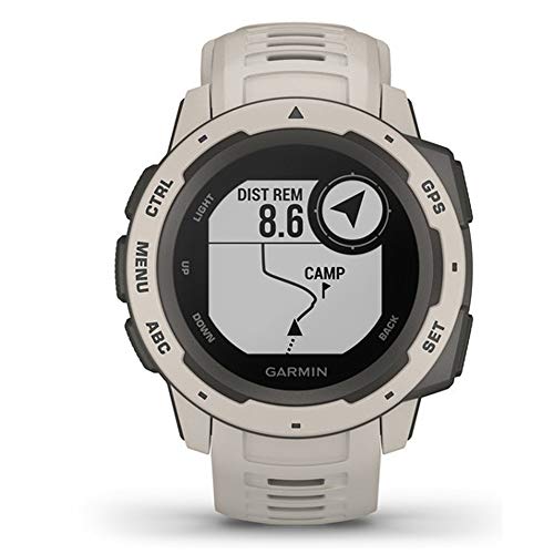 Garmin 010-02064-01 Instinct, Rugged Outdoor Watch with GPS, features Glonass and Galileo, Heart Rate Monitoring, 3-Axis Compass, Tundra