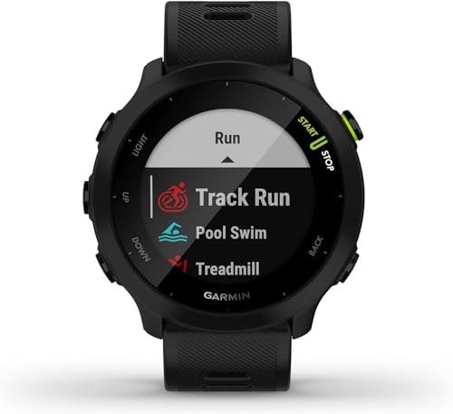 Garmin Forerunner 55 GPS Running Smartwatch, Black