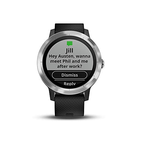 Smartwatch GARMIN Vivoactive 3 1,2in GPS Waterproof 5 ATM Glonass Black Stainless Steel (Renewed)