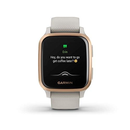 Garmin Venu Sq Music Edition GPS Smartwatch 33mm - Light Sand - 010-02426-01