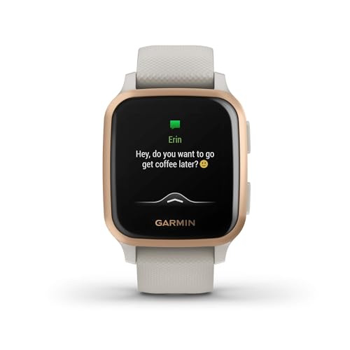 Garmin Venu Sq Music Edition GPS Smartwatch 33mm - Light Sand - 010-02426-01