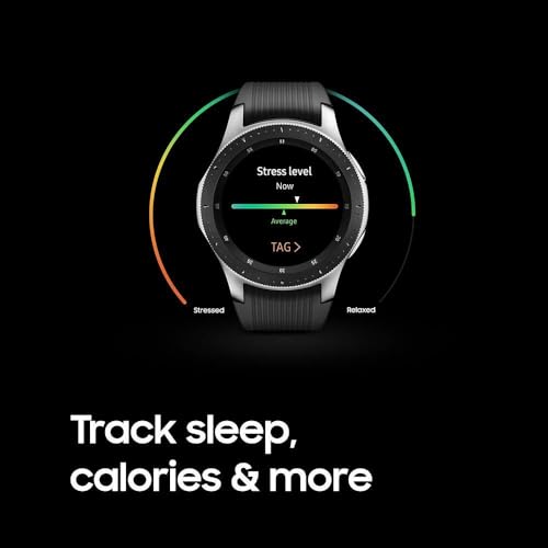 Samsung Galaxy Watch (46mm) Silver (Bluetooth), SM-R800 International Version (Renewed)