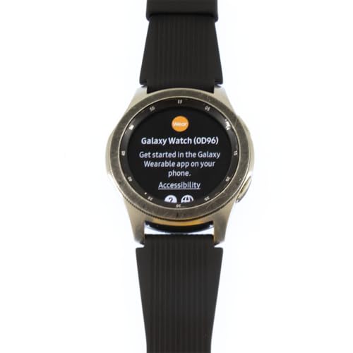 SAMSUNG SM-R805UZSAXAR Galaxy Watch Smartwatch 46mm Stainless Steel LTE GSM (Unlocked), Phone, Silver (Renewed)