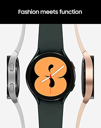SAMSUNG Galaxy Watch 4, 44mm Smartwatch with ECG Monitor Tracker for Health Fitness Running Sleep Cycles GPS Fall Detection LTE US Version, Green (Renewed)