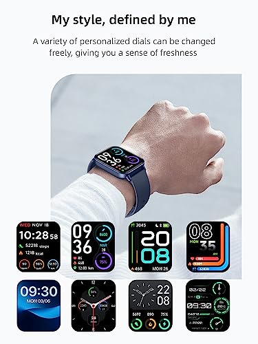 A-TGTGA Smart Watches for Men/Women with Answer/Make Call, Alexa Built in, 1.8" Touch Screen Fitness Tracker with 100 Sport Modes, IP68 Waterproof Watch for Android Phones and iPhone