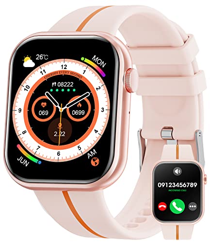 Smart Watch for Men Women (Answer/Make Call) 1.85" HD Screen Activity Fitness Tracker with 100+ Sport Modes, Heart Rate Sleep Monitor Pedometer IP67 Waterproof Smart Watches for iPhone Android