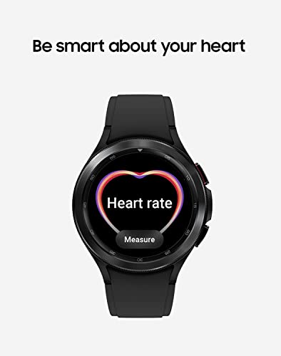 Samsung Galaxy Watch 4 Classic 42mm Smartwatch with ECG Monitor Tracker for Health Fitness Running Sleep Cycles GPS Fall Detection LTE US Version, Black (Renewed)