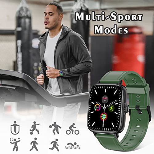 Choiknbo Smart Watch 1.7" Touch Screen Call Answer Receive/Dial, Fitness Tracker Smart Watches for Android iOS Phones, IP67 Waterproof with Sleep/Heart Rate Activity Tracker Smartwatch for Man Women