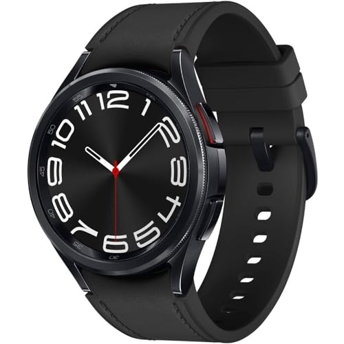 SAMSUNG Galaxy Watch 6 Classic 43mm Stainless-Steel Smartwatch w/ Fitness Tracker, Heart Monitor, BIA Sensor, Bluetooth – Black SM-R950NZ