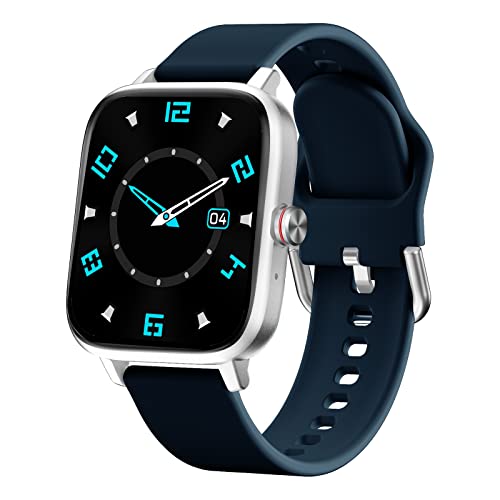 Luoba Smart Watches for Men, 1.69'' Answer/Make Call Android Smartwatch Activity Fitness Tracker with Heart Rate Sleep Monitor Calorie Step Counter Digital Fitness Watch Compatible Android iOS, Blue