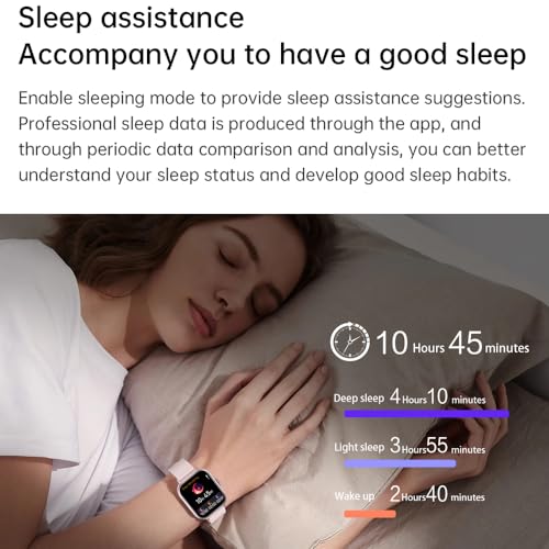Smart Watch(Answer/Make Call),2.01" Smartwatch for Women men IP67 Waterproof, 100+ Sport Modes Fitness Tracker watch, Heart Rate Sleep Monitor, pedometer, Smart Watches for Android& iOS (Black)