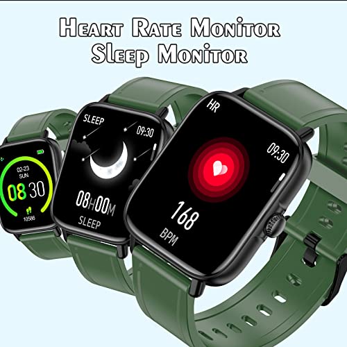 Choiknbo Smart Watch 1.7" Touch Screen Call Answer Receive/Dial, Fitness Tracker Smart Watches for Android iOS Phones, IP67 Waterproof with Sleep/Heart Rate Activity Tracker Smartwatch for Man Women