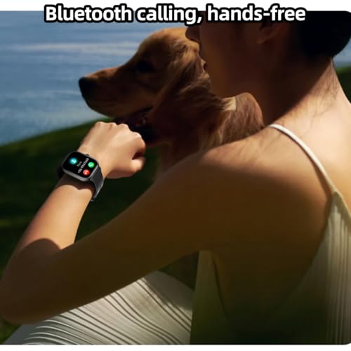 Smart Watch(Answer/Make Call),2.01" Smartwatch for Women men IP67 Waterproof, 100+ Sport Modes Fitness Tracker watch, Heart Rate Sleep Monitor, pedometer, Smart Watches for Android& iOS (Black)