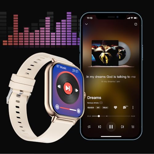 Smart Watch(Answer/Make Call),2.01" Smartwatch for Women men IP67 Waterproof, 100+ Sport Modes Fitness Tracker watch, Heart Rate Sleep Monitor, pedometer, Smart Watches for Android& iOS (Black)