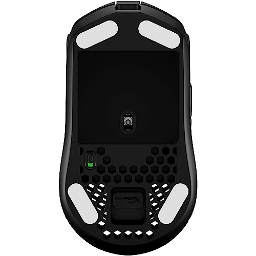 HyperX Pulsefire Haste – Wireless Gaming Mouse – Ultra Lightweight, 61g, 100 Hour Battery Life, 2.4Ghz Wireless, Honeycomb Shell, Hex Design, Up to 16000 DPI, 6 Programmable Buttons – Black, 4P5D7AA