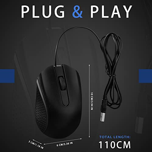 Bonuci 30-Pack Wired USB Mice for PCs