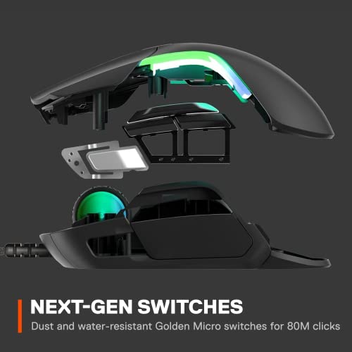 SteelSeries Rival 5 RGB Gaming Mouse - 18K CPI