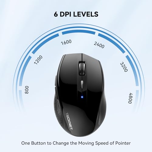 TECKNET 4800 DPI Bluetooth Wireless Mouse