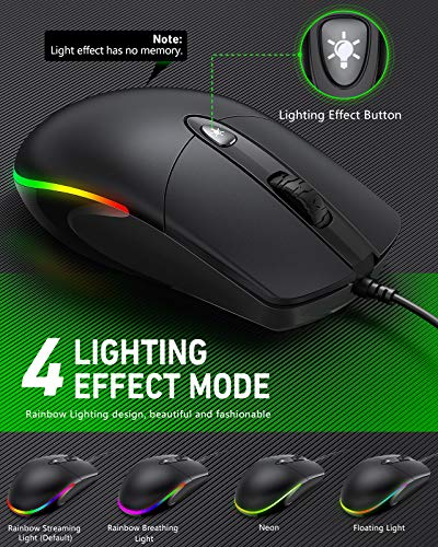 Ergonomic Wired Mouse for Comfortable Computing Experience