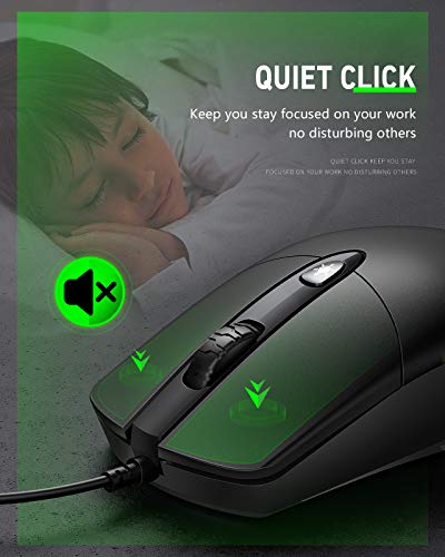 Ergonomic Wired Mouse for Comfortable Computing Experience