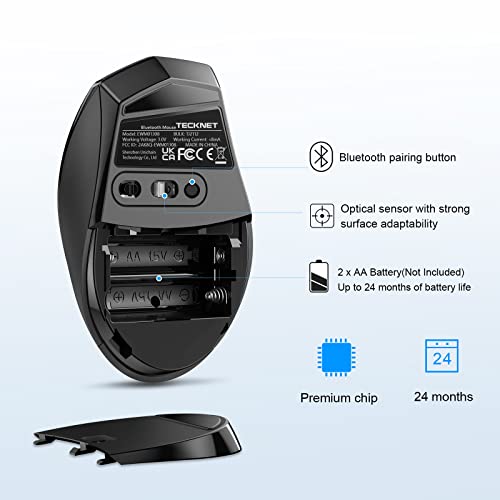 TECKNET 4800 DPI Bluetooth Wireless Mouse
