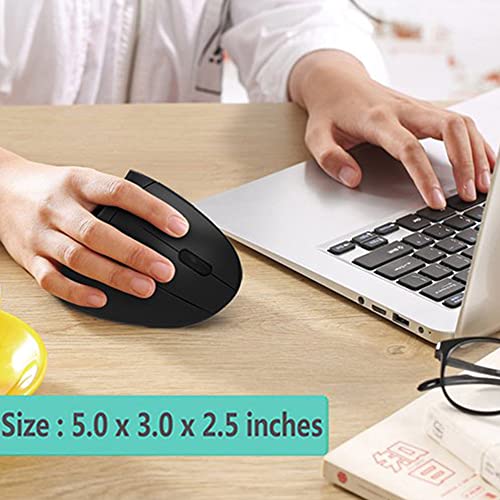Lekvey Vertical Wireless Ergonomic Mouse with Adjustable DPI