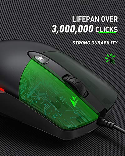 Ergonomic Wired Mouse for Comfortable Computing Experience