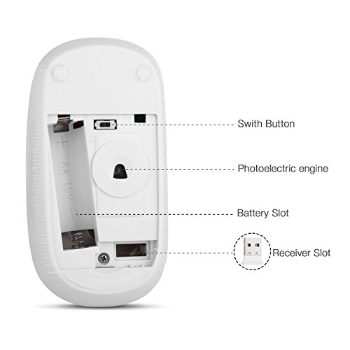VssoPlor Wireless Slim Mouse with Nano Receiver