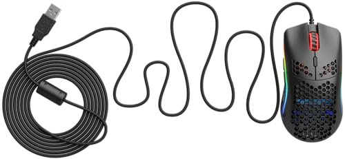 Glorious Model O- (Minus) Compact Wired Gaming Mouse - 58g Superlight Honeycomb Design, RGB, Pixart 3360 Sensor, Ambidextrous, Omron Switches - Matte Black