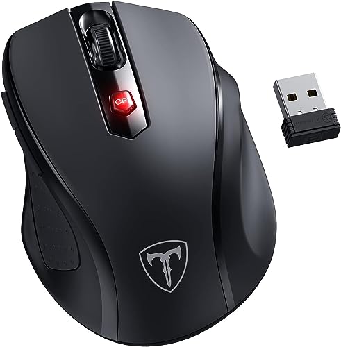 HOTWEEMS USB Wireless Ergonomic Mouse - 2400 DPI