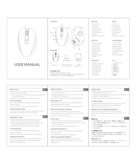 LODVIE Wireless Mouse for Laptop, 2400 DPI Wireless Computer Mouse with 6 Buttons,2.4G Ergonomic USB Cordless Mouse,18 Months Battery Life Mouse for Laptop PC Mac Computer Chromebook MacBook - Black