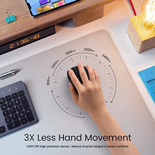 HOTWEEMS USB Wireless Ergonomic Mouse - 2400 DPI