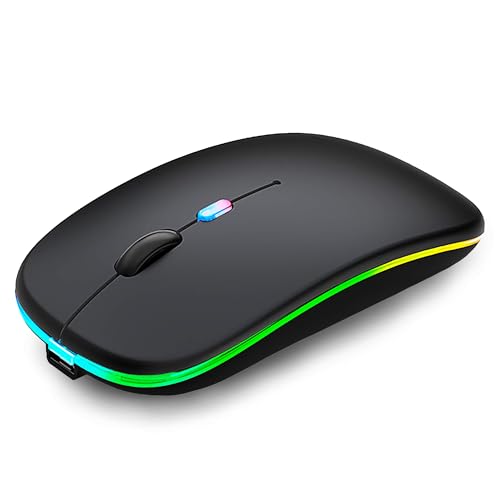 WREANU Dual Mode Wireless Bluetooth Mouse - Black