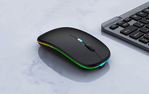 WREANU Dual Mode Wireless Bluetooth Mouse - Black