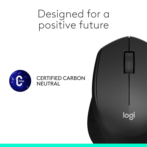 Logitech M330 Silent Wireless Mouse - Black
