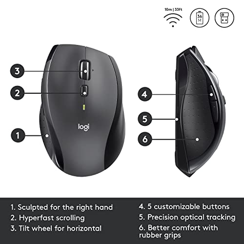 Logitech M705 Wireless Mouse with Long Battery Life