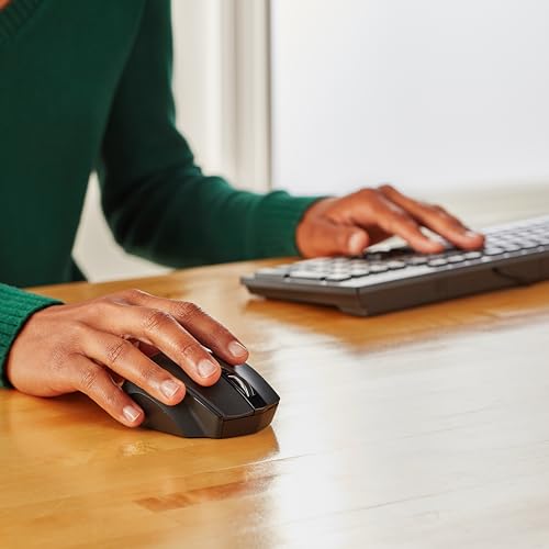 Ergonomic 2.4 GHz Wireless Optical Mouse - Black