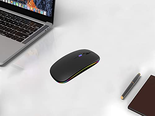 WREANU Dual Mode Wireless Bluetooth Mouse - Black