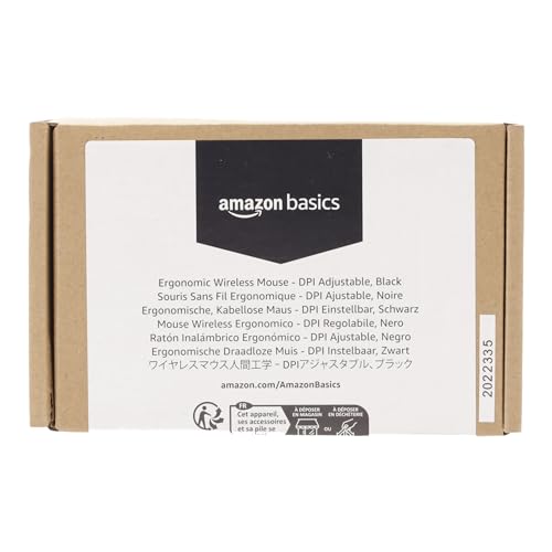 Ergonomic 2.4 GHz Wireless Optical Mouse - Black