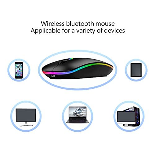 WREANU Dual Mode Wireless Bluetooth Mouse - Black