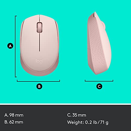 Logitech M170 Wireless Mouse - Rose Color