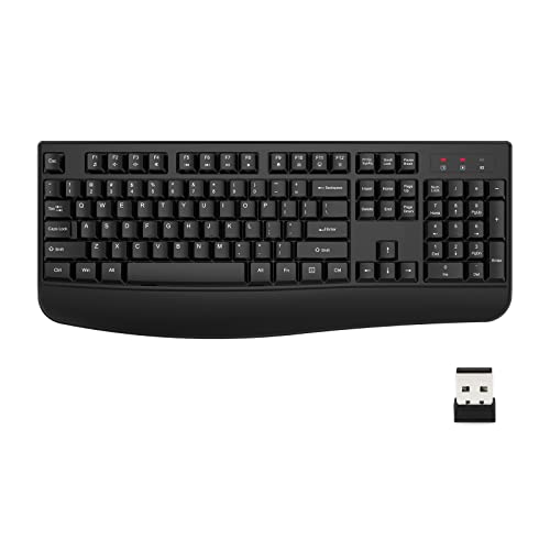EDJO Ergonomic Wireless Keyboard with Wrist Rest