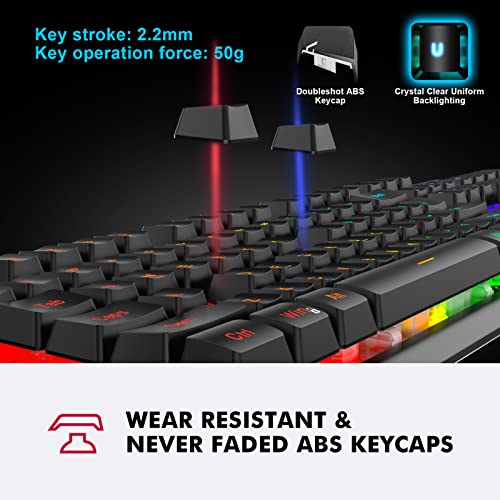 LED Backlit Spill-Resistant Gaming Keyboard - Black