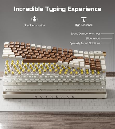 RoyalAxe R100 Tri-Mode Wireless Mechanical Keyboard