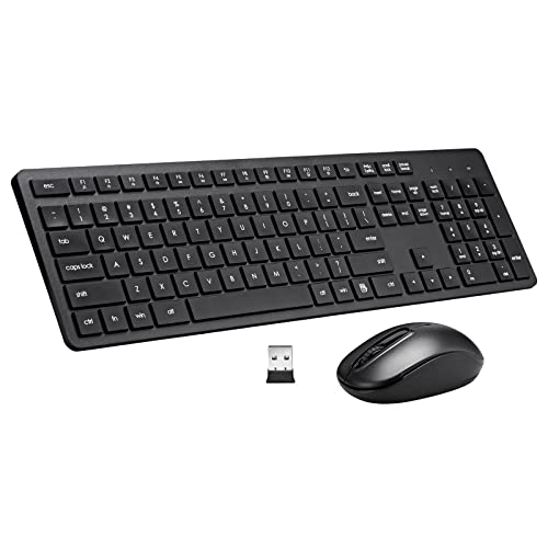 Silent 2.4G Wireless Keyboard and Mouse Combo