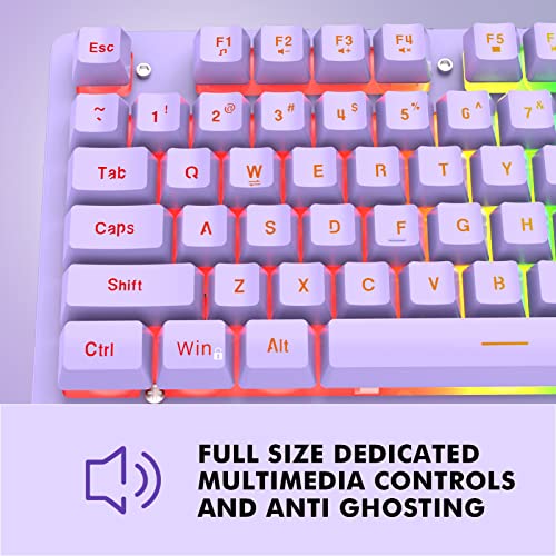NPET K10 RGB Wired Gaming Keyboard - Silent & Durable
