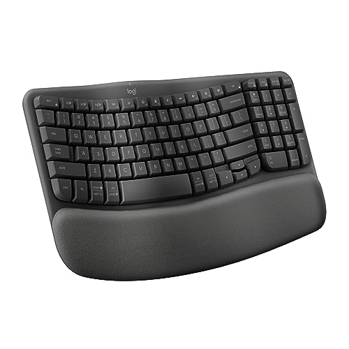 Logitech Wave Keys Ergonomic Wireless Keyboard - Graphite